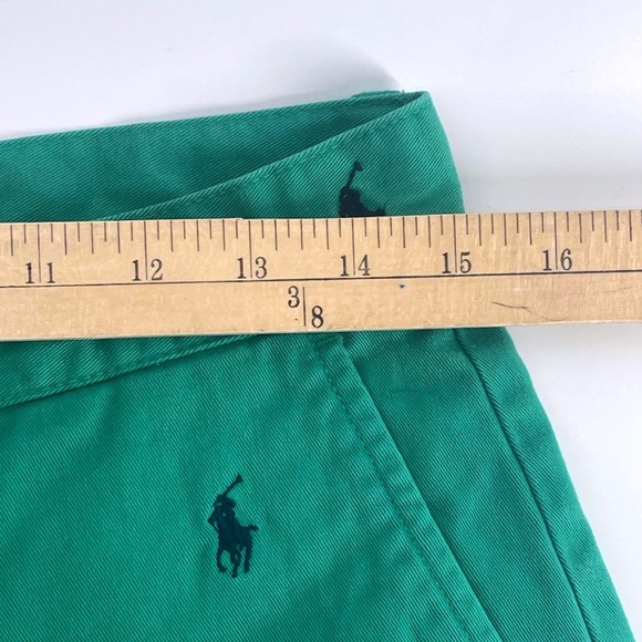 Polo Ralph Lauren Mens Prospect Shorts Green Embroidered Pony Cotton Size 30 - Picture 6 of 8